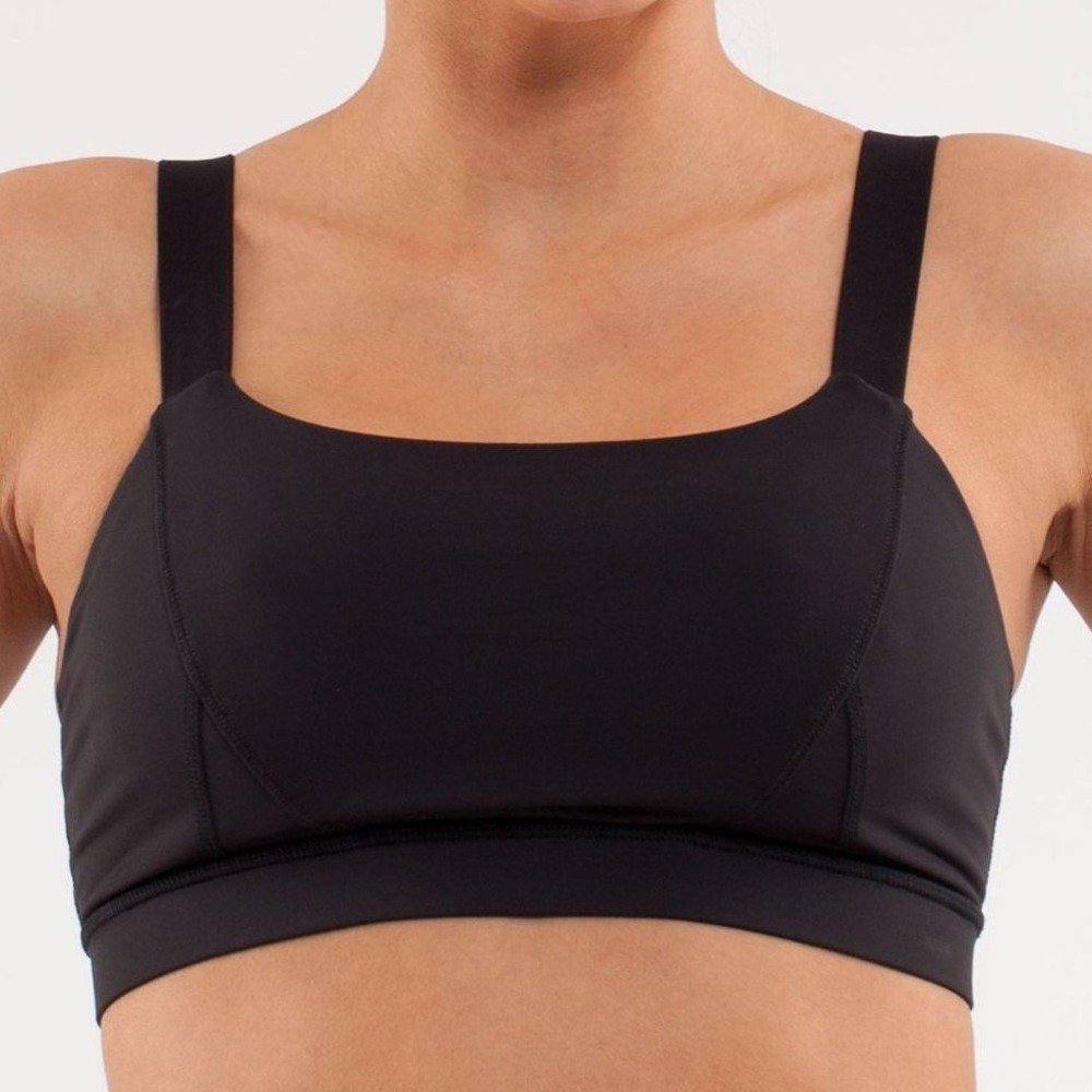 Lululemon Sports Bra Adjust Me Adjustable Convertible Strap Black Size 8